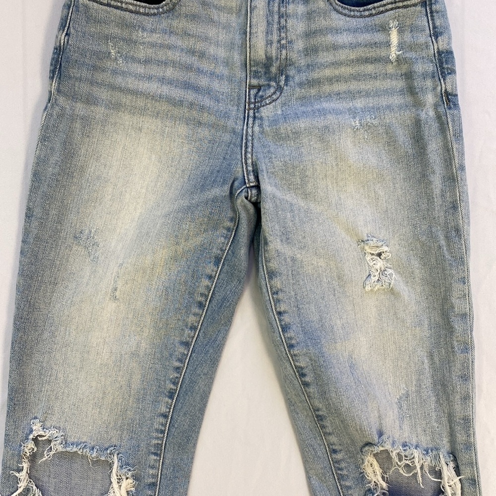 Willow & Root Buckle High Rise Mom Fit Distressed Jeans Women’s Size 24 - Picture 4 of 15